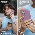 Lilac Purple Liquid Silicone Case for iPhone 16 Pro Max