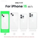 ORNARTO iPhone 15 Slim Liquid Silicone Case - Chalk Pink