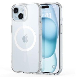 Clear MagSafe-Compatible Case for iPhone 15