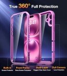 Diaclara Rugged Pink Case for iPhone 16