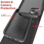 Rugged Shockproof iPhone 15 Case with Glass Protector