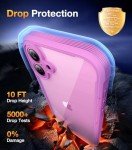 Diaclara Rugged Pink Case for iPhone 16