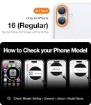 TORRAS Magnetic Shockproof iPhone 16 Case - Black