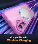 Diaclara Rugged Pink Case for iPhone 16