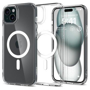 Spigen Ultra Hybrid MagFit iPhone 15 Case - White