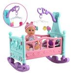 12” Reborn Baby Doll Play Set with Crib