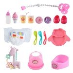 12” Reborn Baby Doll Play Set with Crib