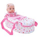 12 Inch Reborn Baby Doll with Bassinet Set