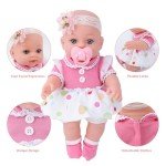 12 Inch Reborn Baby Doll with Bassinet Set