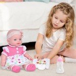 12 Inch Reborn Baby Doll with Bassinet Set