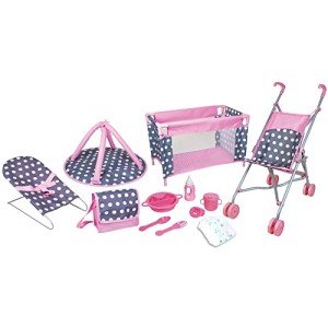 Lissi 5-Piece Deluxe Nursery Doll Play Set