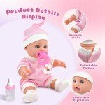 12'' Toddler Baby Doll Playset with Accessories