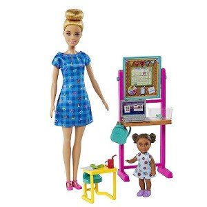 School Teacher Barbie Playset with Student & Accessories