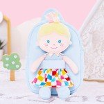 Toddler Backpack with Soft Baby Dolls - Plaid Dress