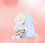 Toddler Backpack with Soft Baby Dolls - Plaid Dress