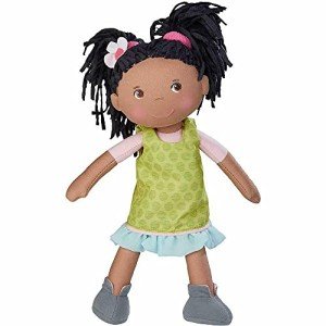 HABA Cari 12" Soft Doll in Green Dress