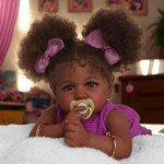 22-Inch Realistic Black Reborn Baby Doll