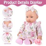 12" Girl Baby Doll Set with Clothes & Accessories
