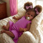 22-Inch Realistic Black Reborn Baby Doll