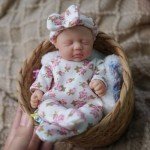 7" Cute Girl Silicone Preemie Baby Doll Set