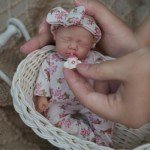 7" Cute Girl Silicone Preemie Baby Doll Set