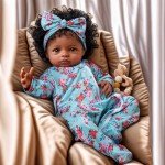 Lifelike 18-Inch Reborn Black Girl Doll