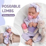 Lifelike 18-Inch Reborn Baby Doll with Feeding Kit