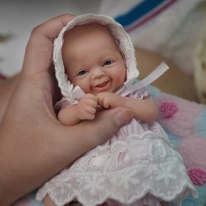 7" Realistic Girl Silicone Preemie Baby Doll