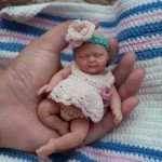 Adorable 4.5" Girl Silicone Reborn Doll