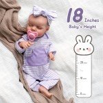 Lifelike 18-Inch Reborn Baby Doll with Feeding Kit