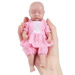 Mini Silicone Sleeping Baby Doll - 6.5 Inches