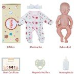 Lifelike 12-Inch Reborn Baby Doll for Girls