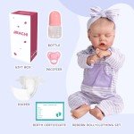 Lifelike 18-Inch Reborn Baby Doll with Feeding Kit