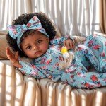 Lifelike 18-Inch Reborn Black Girl Doll