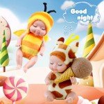 10 Mini Lifelike Baby Dolls in Cute Outfits