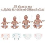 4 Pack Doll Diapers for 14-18 inch Reborns