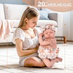 Lifelike 20-Inch Reborn Baby Girl Doll Set