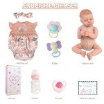 Lifelike 20-Inch Reborn Baby Girl Doll Set