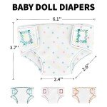 4 Pack Doll Diapers for 14-18 inch Reborns