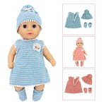 Adorable 6-Piece Doll Clothes Set for Girls