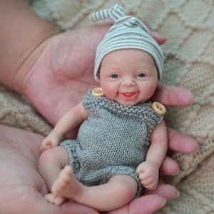 Adorable 7" Mini Silicone Reborn Doll Jefy