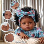 Lifelike 18-Inch Reborn Black Girl Doll