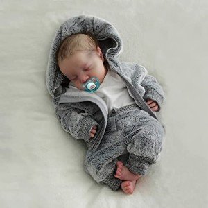 Lifelike 17-Inch Reborn Baby Boy Doll Set