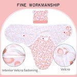 Pink Heart Swaddle Blanket & Hat Set for Reborn Dolls