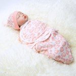 Pink Heart Swaddle Blanket & Hat Set for Reborn Dolls