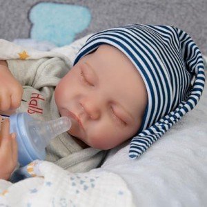 Realistic 17-Inch Silicone Reborn Baby Boy Doll
