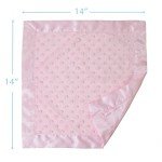 Soft Pink Minky Dot Security Blanket for Girls
