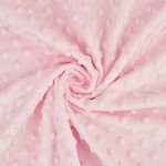 Soft Pink Minky Dot Security Blanket for Girls