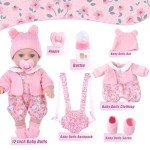 DOTVOSY 12" Reborn Doll Set with Accessories