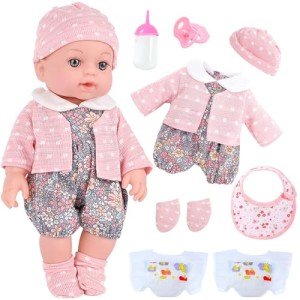 Realistic 12-Inch Reborn Doll Gift Set